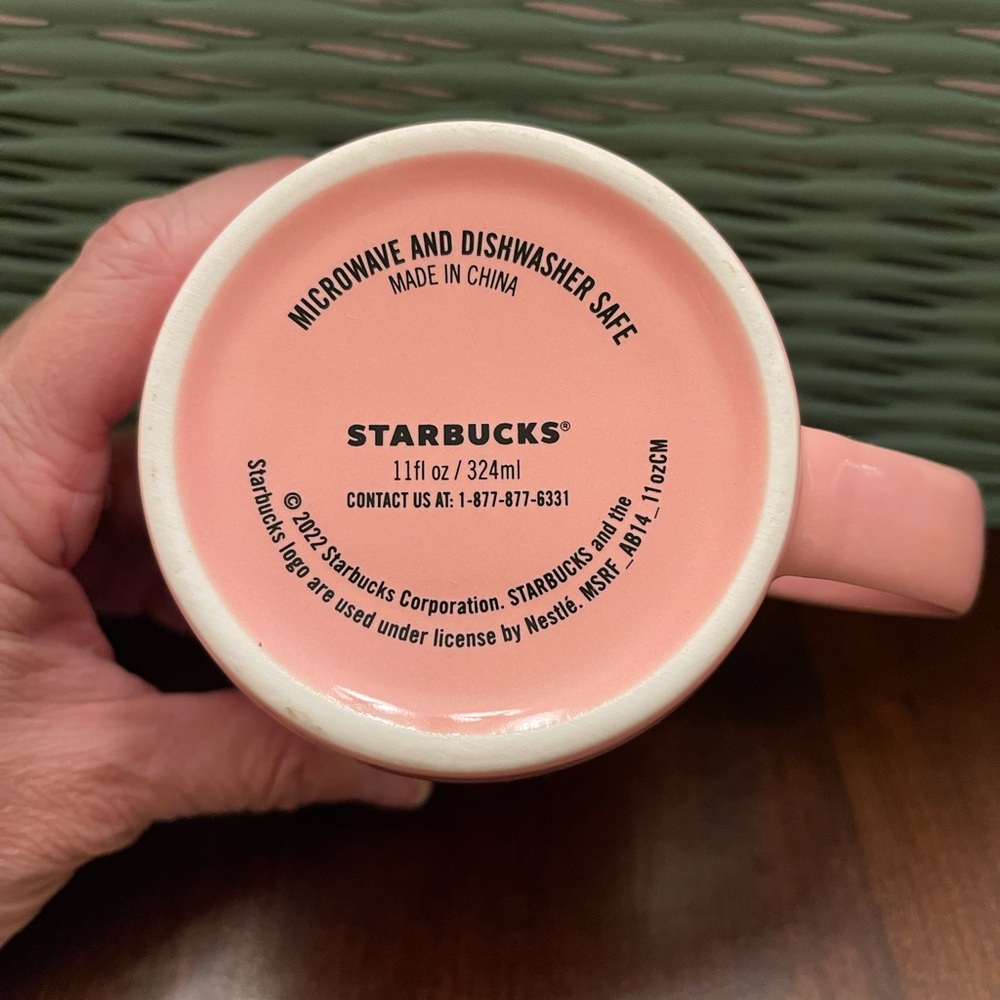 NWOT 2022 STARBUCKSPink With Muted Heart Design Siren Mug - Picture 10 of 10